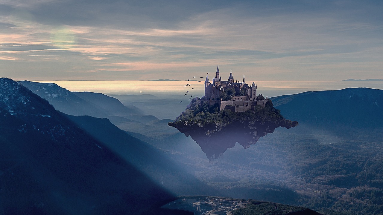 Image of floating castle