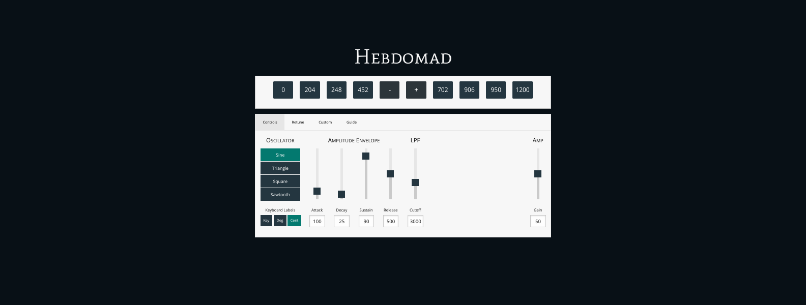 Screenshot of Hebdomad