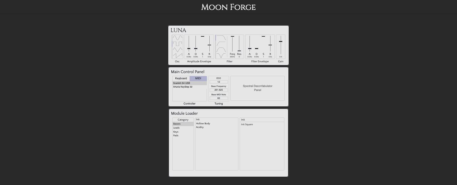 Screenshot of Moon Forge